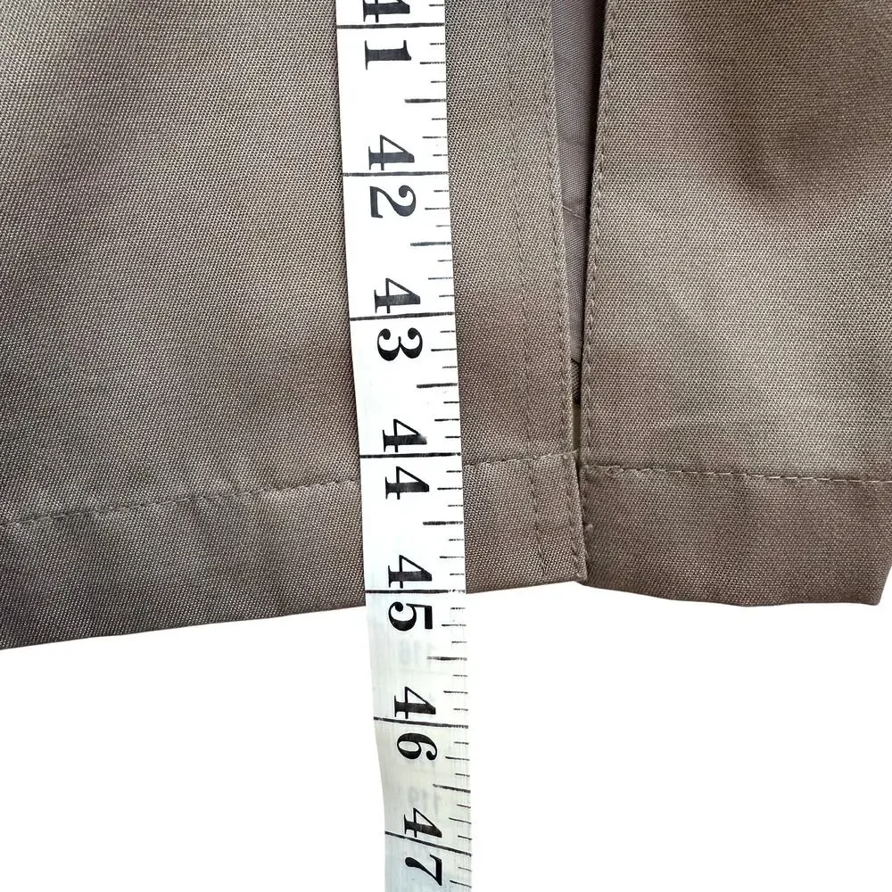 VTG London Fog Towne Trench Coat Mens 38 Short Khaki Brown Belted Lined Classic